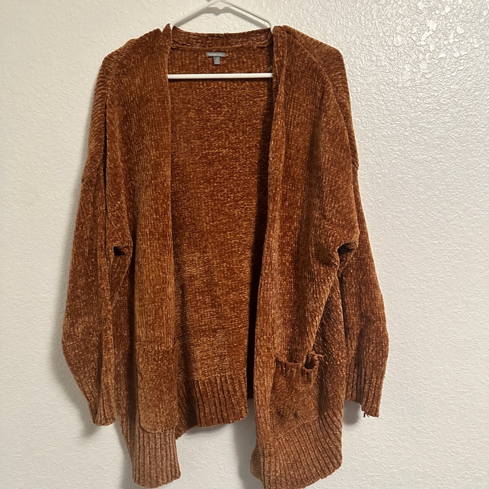 Charlotte Russe Brown Cardigan Sweater Oversized Knit